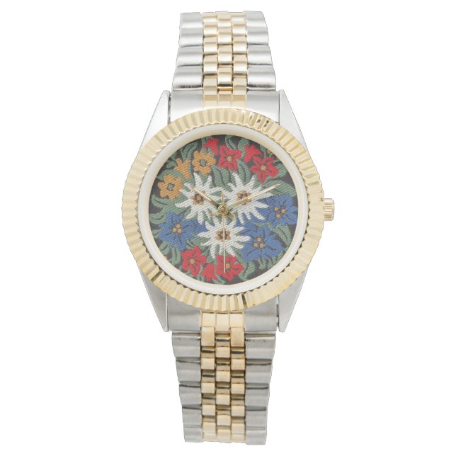 Edelweiss Swiss Alpine Flower Watch (Front)
