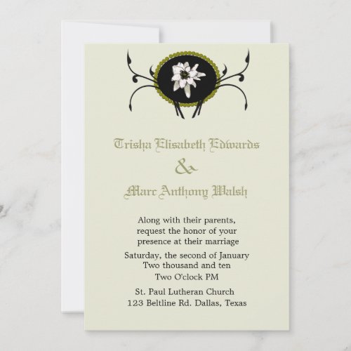Edelweiss Wedding Invitation