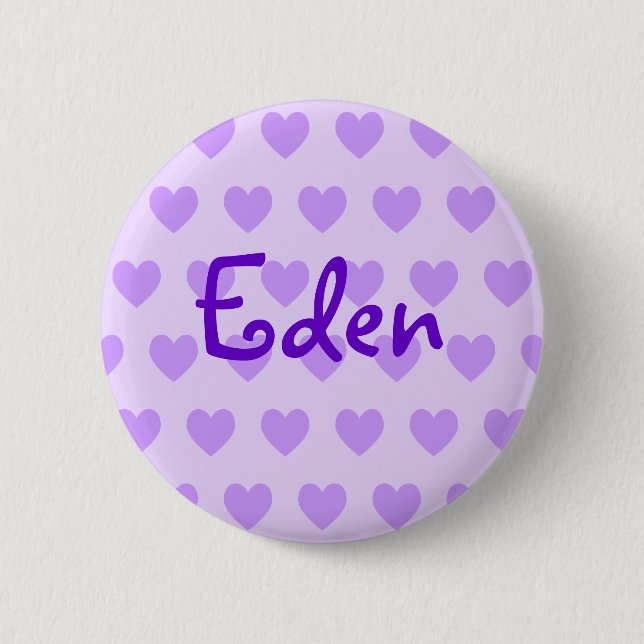 Eden in Purple Button (Front)
