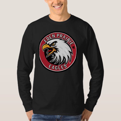 Eden Prairie Eagles Round Shield for Dark T-Shirt Eden Prairie Eagles Round Shield for Dark T_Shirt