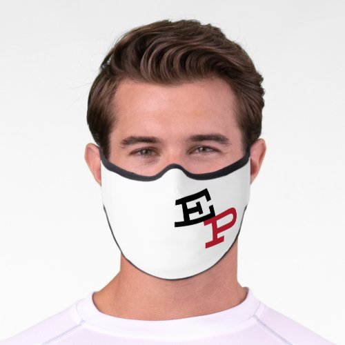 Eden Prairie EP Monogram White Premium Face Mask