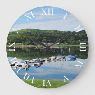 Edersee Bay near Scheid Large Clock