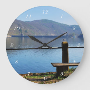 Edersee dam large clock
