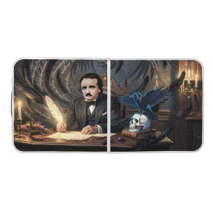 Edgar A. Poe Composing The Raven In Gothic Dreams Beer Pong Table