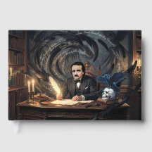 Edgar A. Poe Composing The Raven In Gothic Dreams