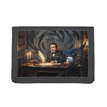Edgar A. Poe Composing The Raven In Gothic Dreams
