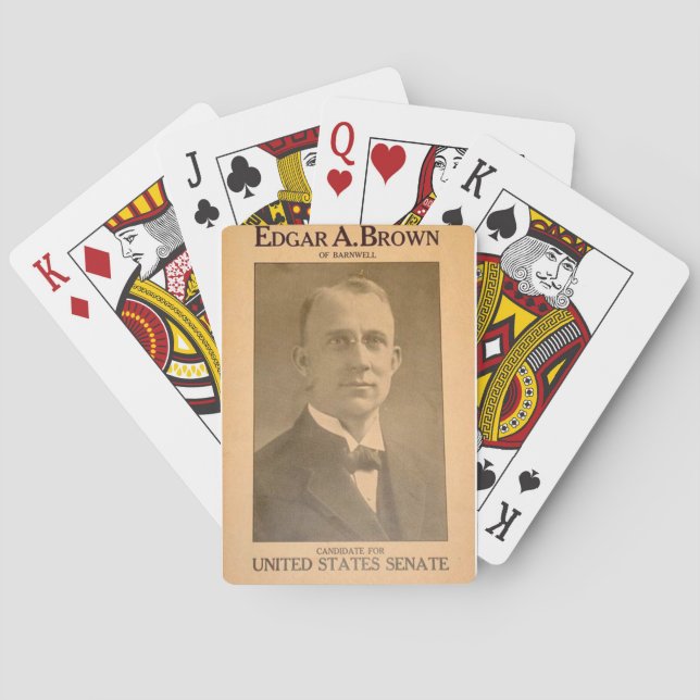 Edgar Alan  Brown Poker Cards (Back)