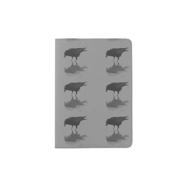 Edgar Allan Crow Repeat Passport Holder (Front)