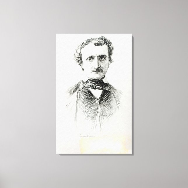 Edgar Allan Poe  1907 Canvas Print (Front)