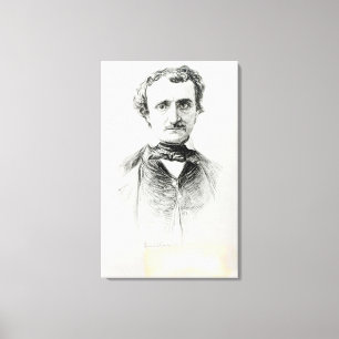 Edgar Allan Poe 1907 Canvas Print