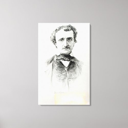 Edgar Allan Poe  1907 Canvas Print