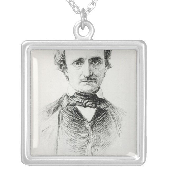 Edgar Allan Poe  1907 Silver Plated Necklace (Front)
