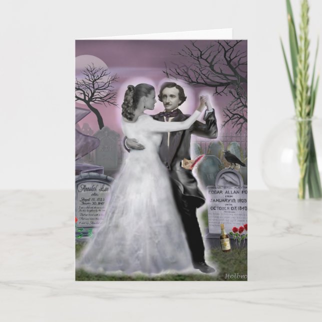 Edgar Allan Poe and Annabel Lee Eternally Card (Front)