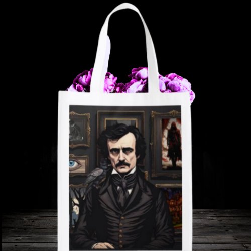 Edgar Allan Poe and his stories Grocery Bag