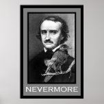 Edgar Allan Poe And Raven Poster at Zazzle