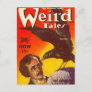Edgar Allan Poe and Raven Pulp Magazine Cover Postcard