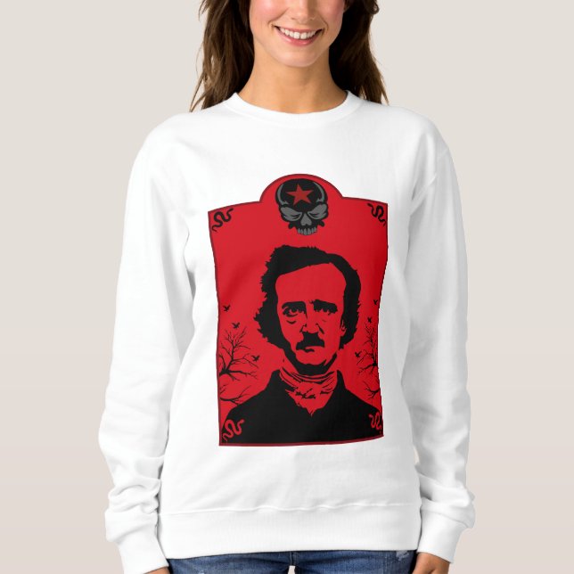 Edgar Allan Poe Art Gift Sweatshirt (Front)