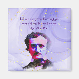 Edgar Allan Poe Author Writer Poet Love Quote Magnet
