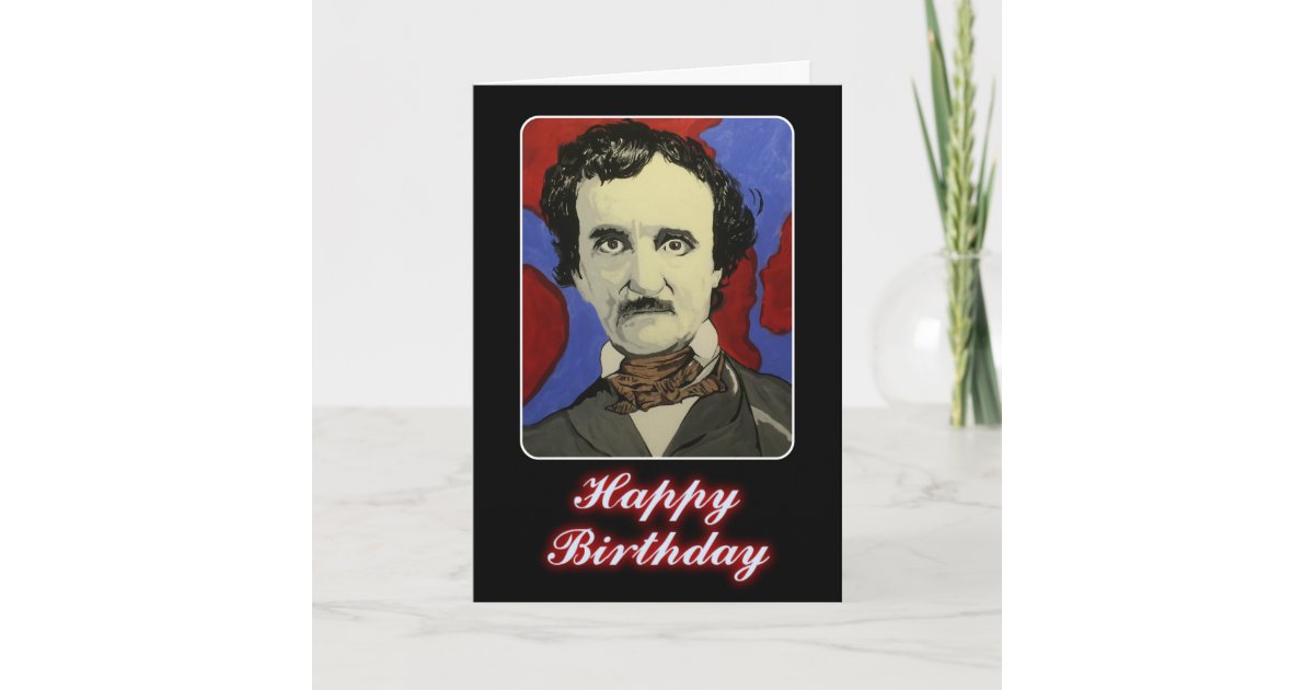 Edgar Allan Poe Greeting Card