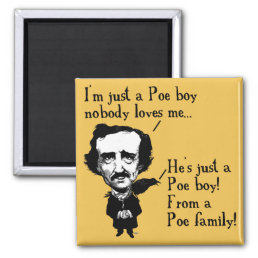 Edgar Allan Poe Boy Funny Fridge Magnet
