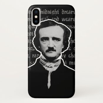 Edgar Allan Poe Iphone X Case by WaywardMuse at Zazzle