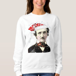 Edgar Allan Poe Christmas Hat Snowflake T-Shirt Sweatshirt