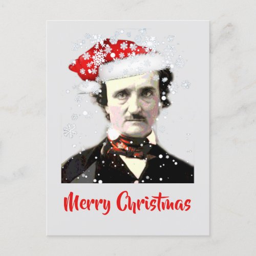  Edgar Allan Poe Christmas Wish Hat Snowflake Card