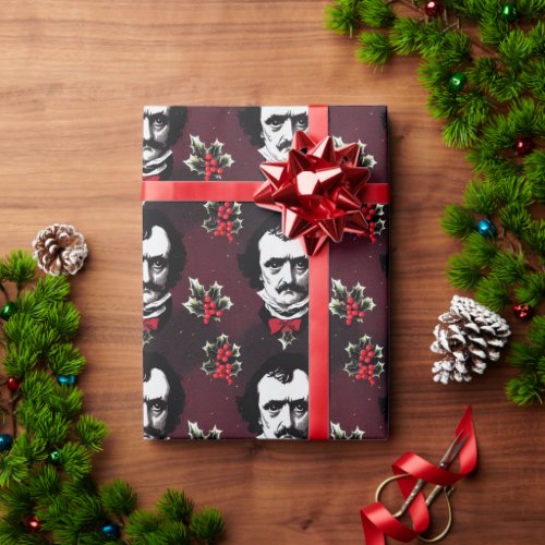 Edgar Allan Poe Christmas Wrapping Paper 2