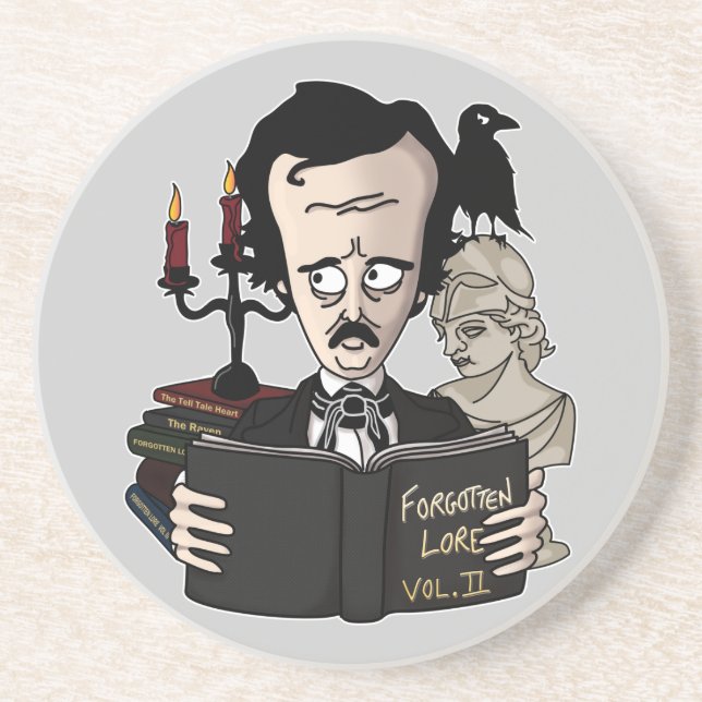 Edgar Allan Poe' Coaster (Front)