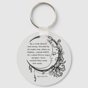 Edgar Allan Poe Dreamland Dream Poem Keychain
