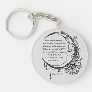 Edgar Allan Poe Dreamland Dream Poem Keychain