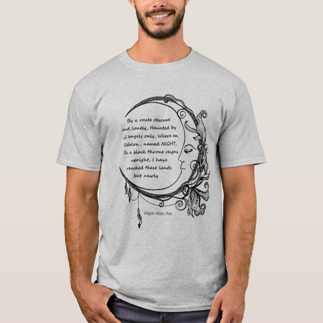  Edgar Allan Poe Dreamland Dream Poem   T-Shirt (Front)