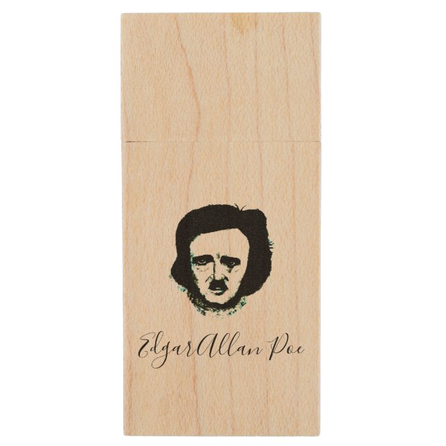 Edgar Allan Poe Flash Drive (Front Vertical)
