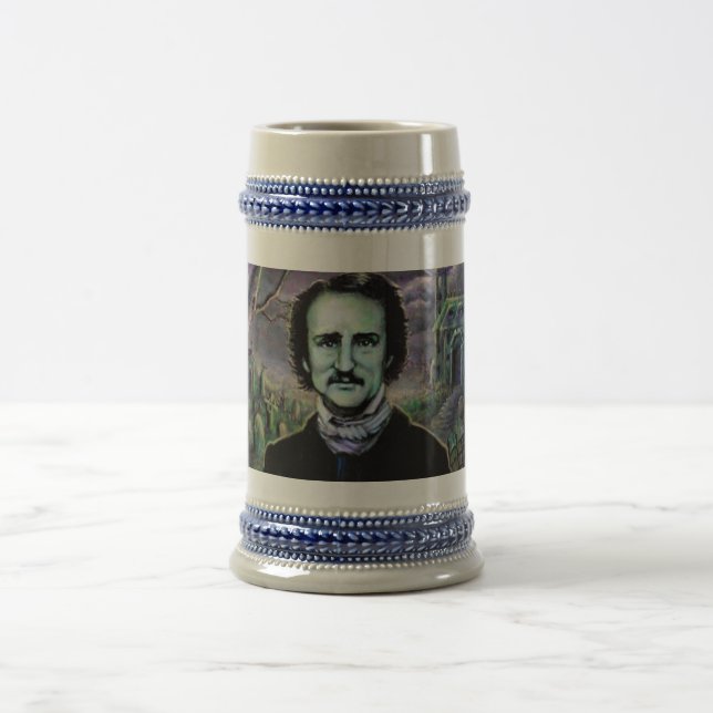 Edgar Allan Poe Gothic Beer Stein (Center)