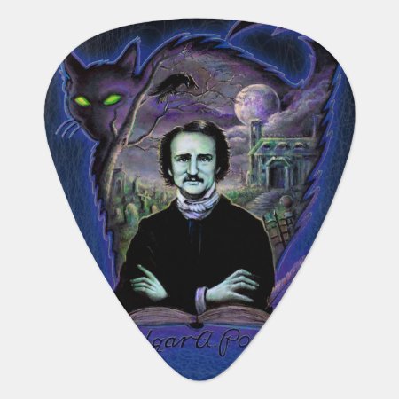 Edgar Allan Poe Gothic Guitar Pick