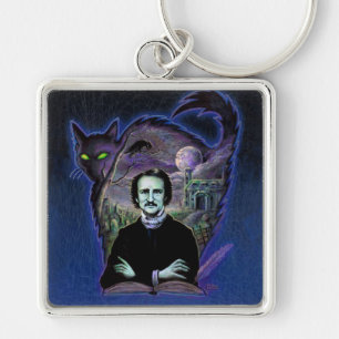 Edgar Allan Poe Gothic Keychain