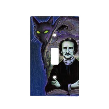 Edgar Allan Poe Gothic Light Switch Cover by themonsterstore at Zazzle
