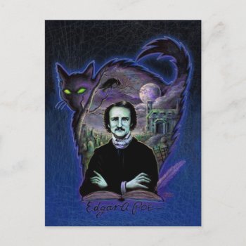Edgar Allan Poe Gothic Postcard by themonsterstore at Zazzle