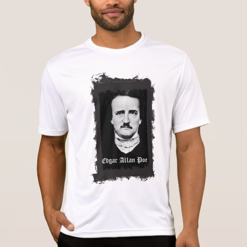 Edgar Allan Poe Grunge Frame Gothic Poet T_Shirt