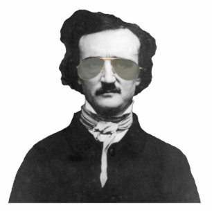 Edgar Allan Poe in Sunglasses Statuette
