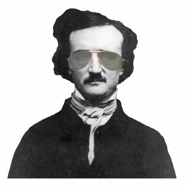 Edgar Allan Poe in Sunglasses Statuette (Front)
