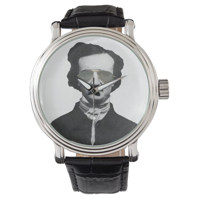 Edgar Allan Poe in Sunglasses Watch (Front)