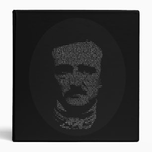 Edgar Allan Poe in "The Raven" Text 3 Ring Binder