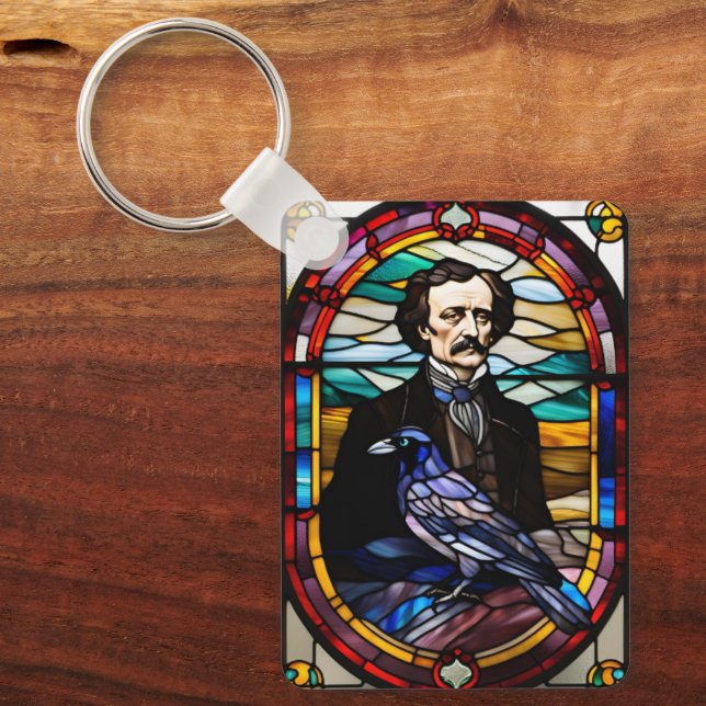 Edgar Allan Poe Keychain (Front)