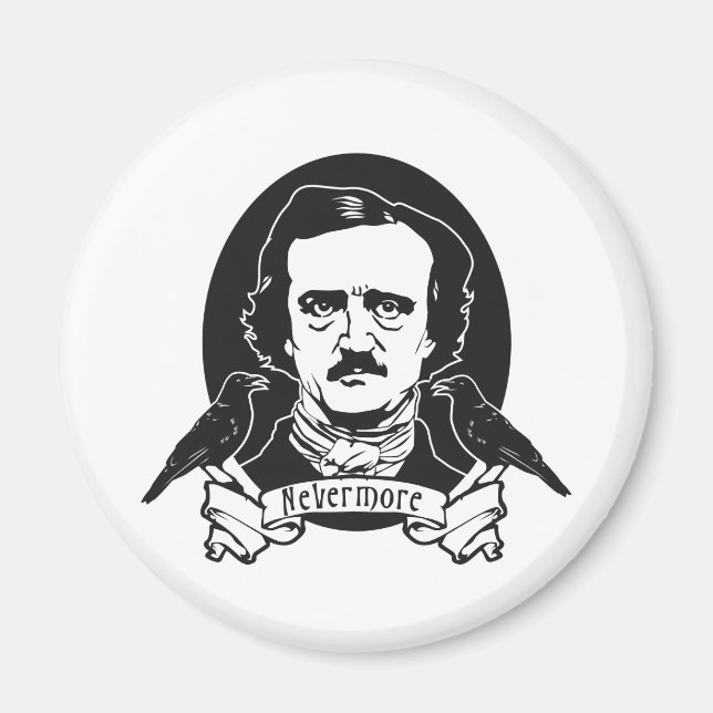 Edgar Allan Poe Magnet (Front)