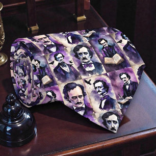 Edgar Allan Poe Necktie Tie