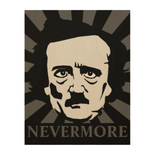 Edgar Allan Poe Nevermore Wood Wall Art