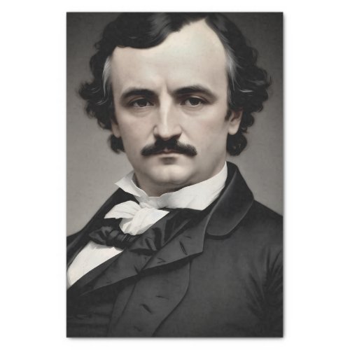 Edgar Allan Poe Original Portrait Tissue Paper