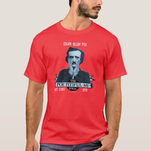 Edgar Allan Poe Pitiful Me Tour Shirt MD Front