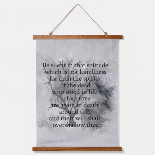 Edgar Allan Poe Poem Dark Goth Halloween Hanging Tapestry